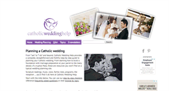 Desktop Screenshot of catholicweddinghelp.com